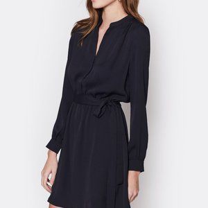 Joie Leonore Silk Dress XS Black